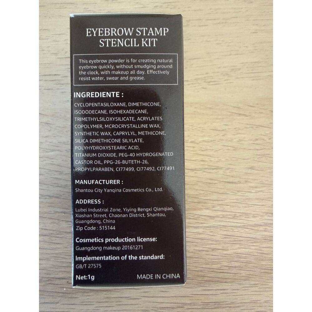 Eyebrow Stamp Stencil Kit Medium Brown Make Up Beauty Eyes Skincare New In Box - Picture 3 of 5